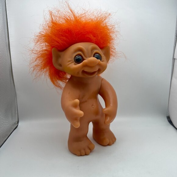 Thomas Dam Norfin #604 Orange Hair Yellow Outfit Troll Doll LARGE - Picture 7 of 12